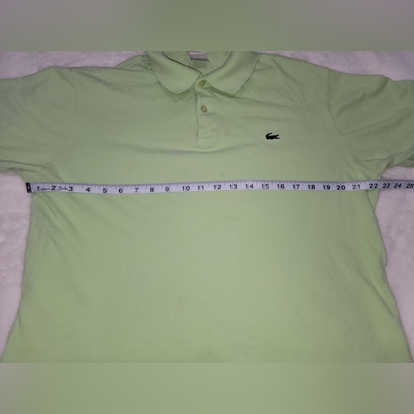 Lacoste Green Polo Shirt with Classic Short Sleeves - Picture 5 of 7